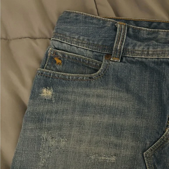vintage abercrombie y2k micro mini denim skirt size 2 ! - Picture 5 of 6